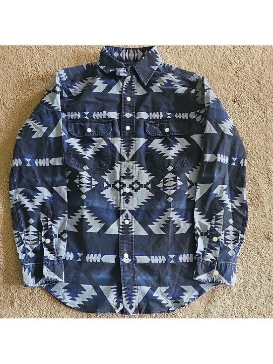 Ralph Lauren Other - Ralph Lauren Navy Geometric Classic Fit Shirt
